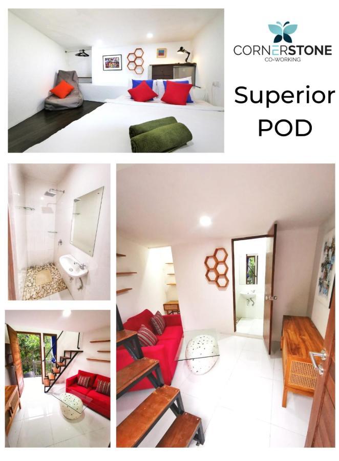 Cornerstone Bali Coworking Hostel Canggu Kültér fotó