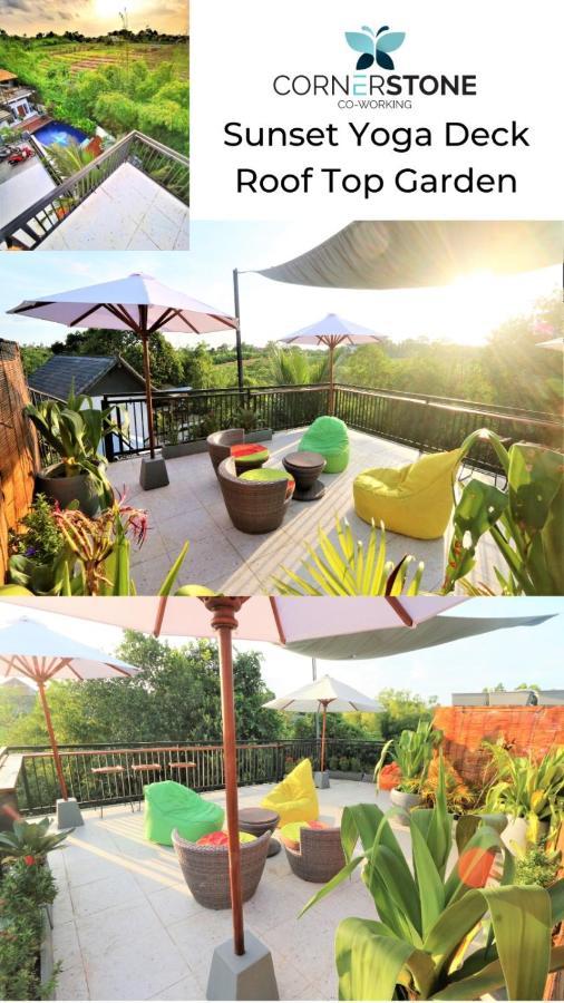 Cornerstone Bali Coworking Hostel Canggu Kültér fotó