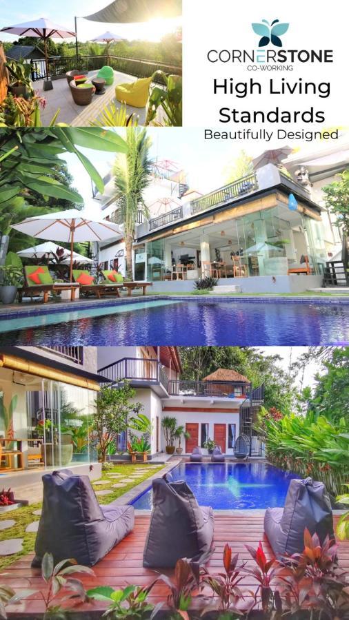 Cornerstone Bali Coworking Hostel Canggu Kültér fotó